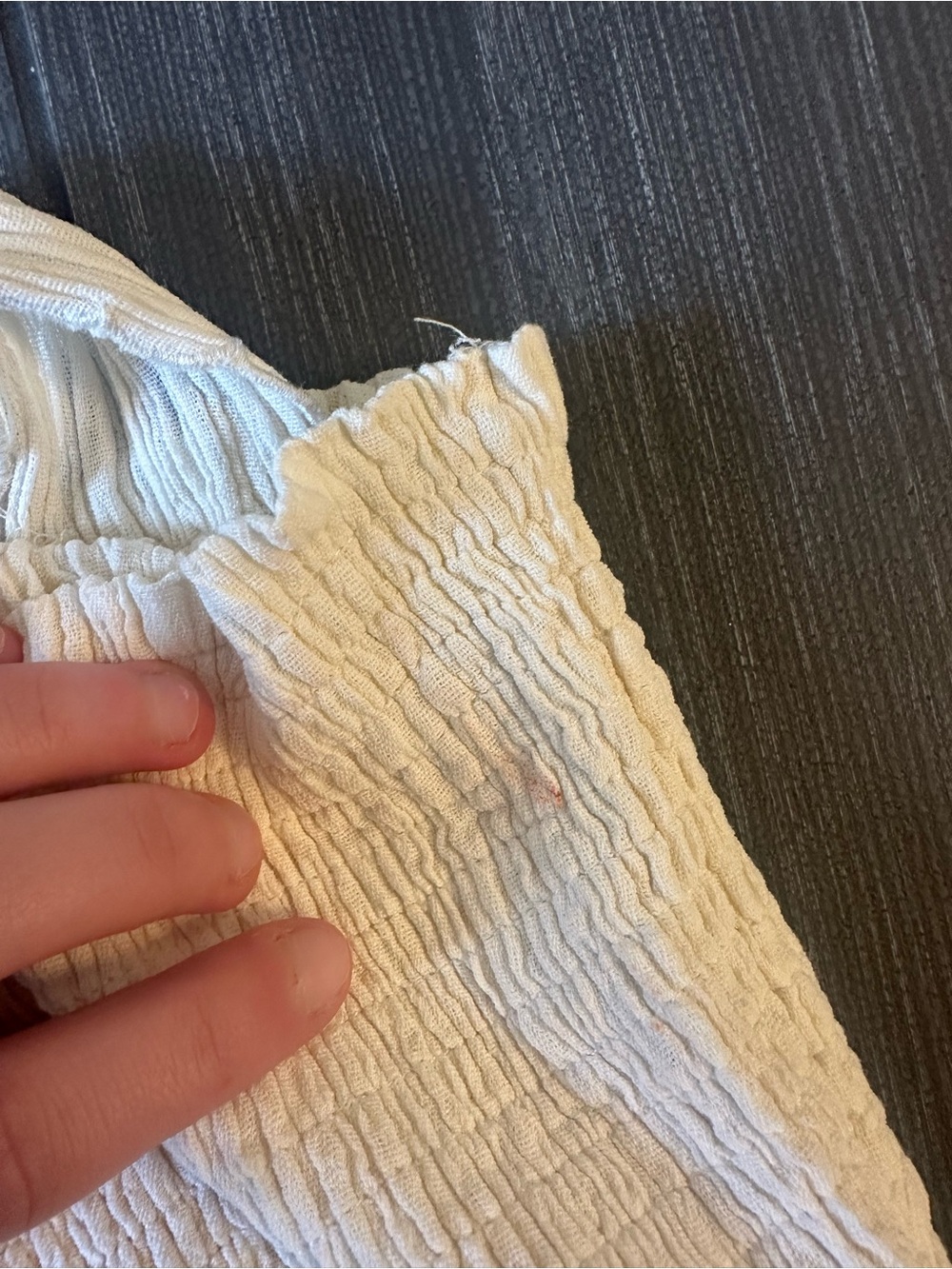 White Ruffle Tank Top - Picture 4 of 4